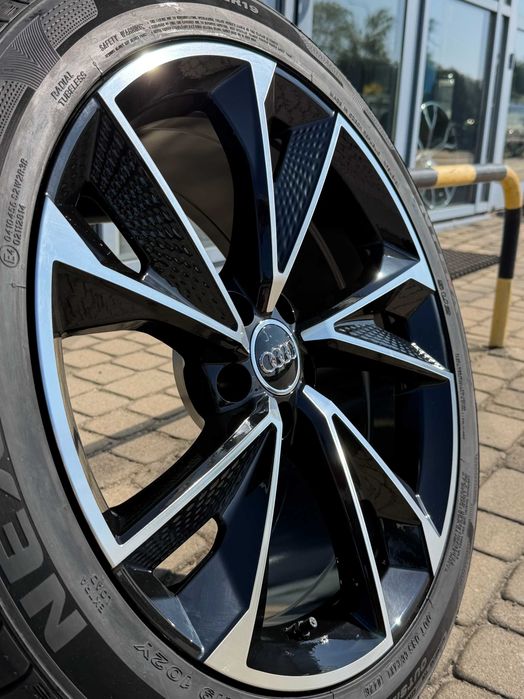 Nowe koła zimowe 18 cali Audi A3 S3 czarno srebrne połysk