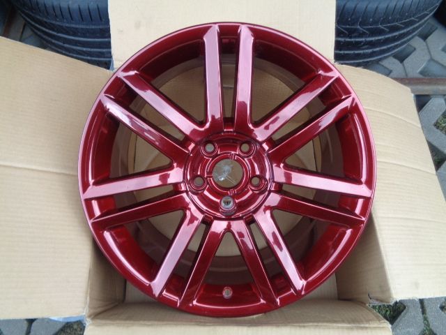 Felgi aluminiowe burgund 5X112r18 AUDI, Vw, Seat, Skoda - JAK NOWE !!