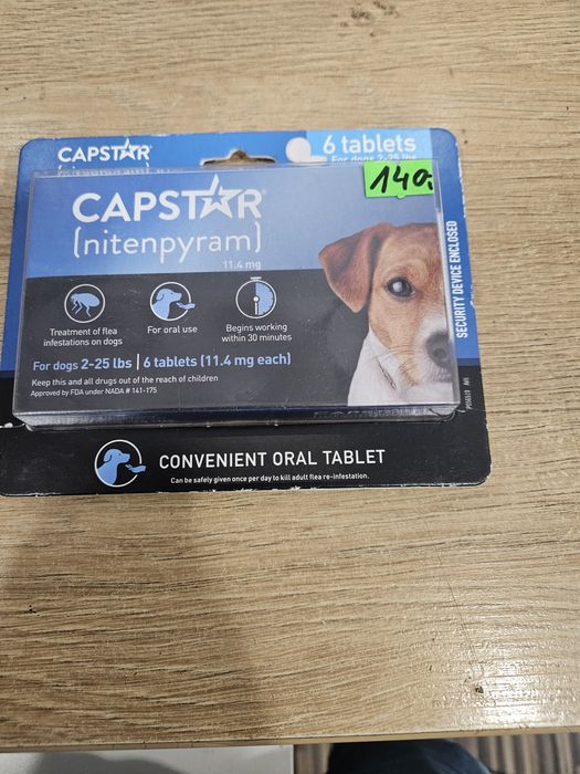 Na pchły dla zwierząt Capstar nitenpyram 6 tabletek