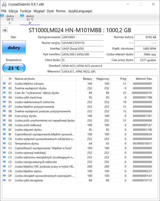 Dysk zewnętrzny Samsung 1TB