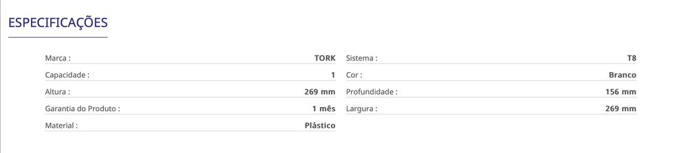 Dispensador de papel wc novos em caixa