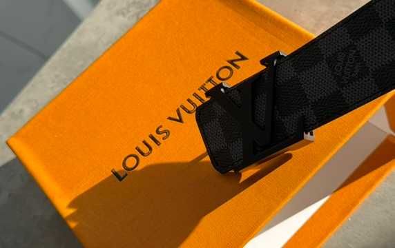 pasek Louis Vuitton LV Initiales Gun Metal  100cm