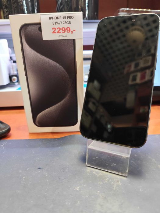 Iphone 15 PRO 81%/128GB Black Titanium