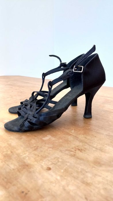 Sapatos danças de salão PortDance n.39 pretos, usados