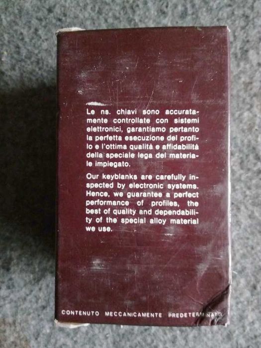 Генеральный ключ (набор вкладышей к замкам)