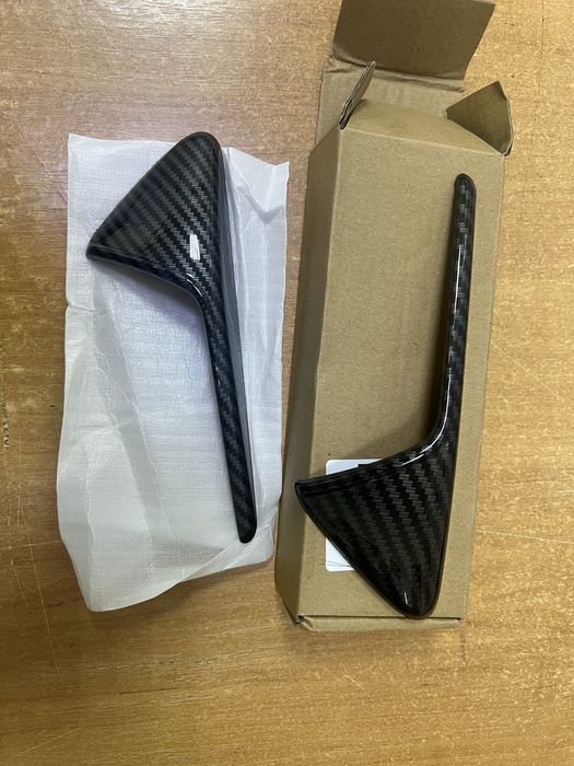 Для Tesla Model 3/Y Захисна кришка бічної камери карбон