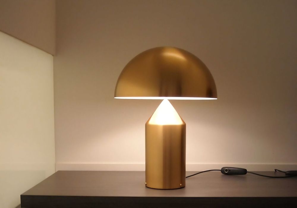 Candeeiro dourado novo cogumelk