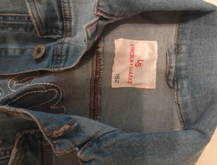 katana jeansowa Lincoln & Sharks z napisem r. 152