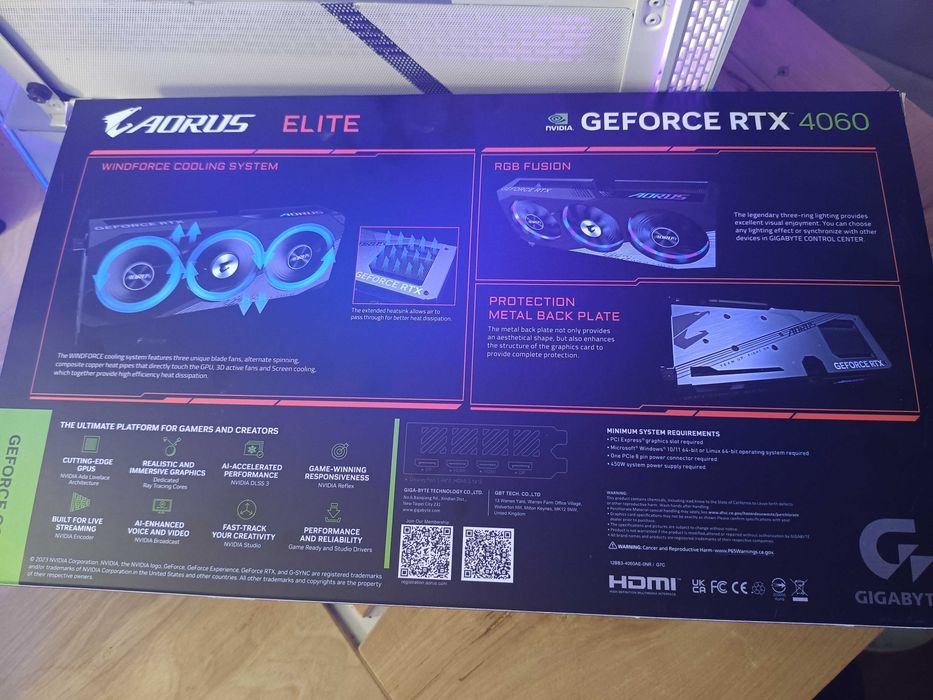 Gigabyte Aorus GeForce RTX 4060 Elite