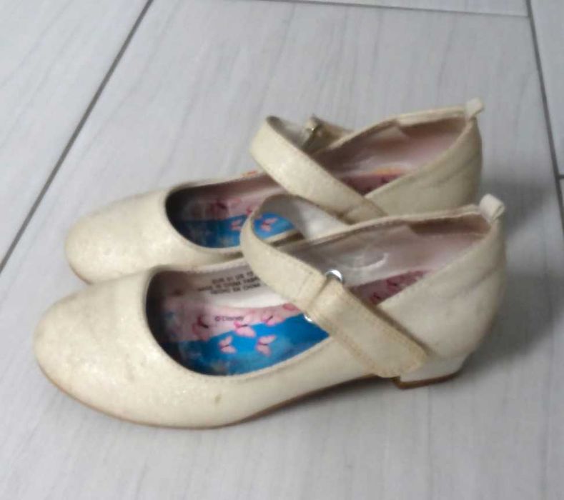 Brokatowe buty na obcasie Disney Elza i Anna H&M 31