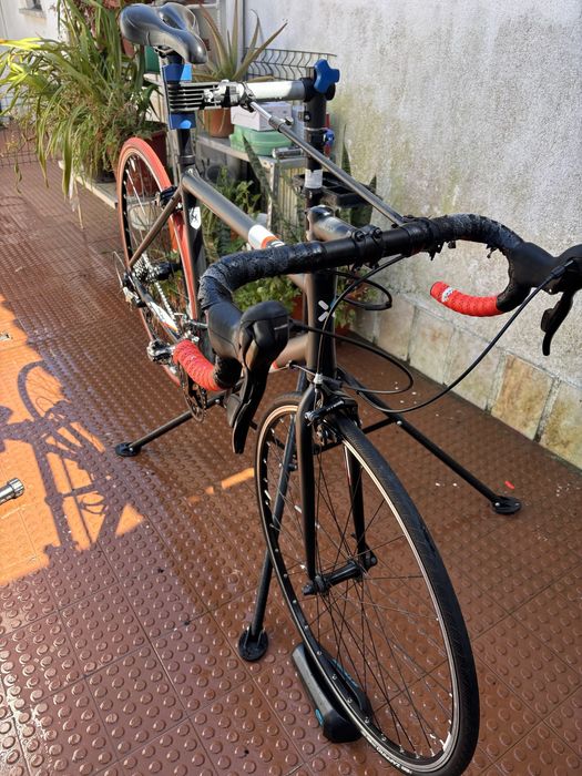 BIcicleta + Rolo conjunto | Bicicleta  B'Twin Triban 500 + Rolo B'Twin In'Ride 100