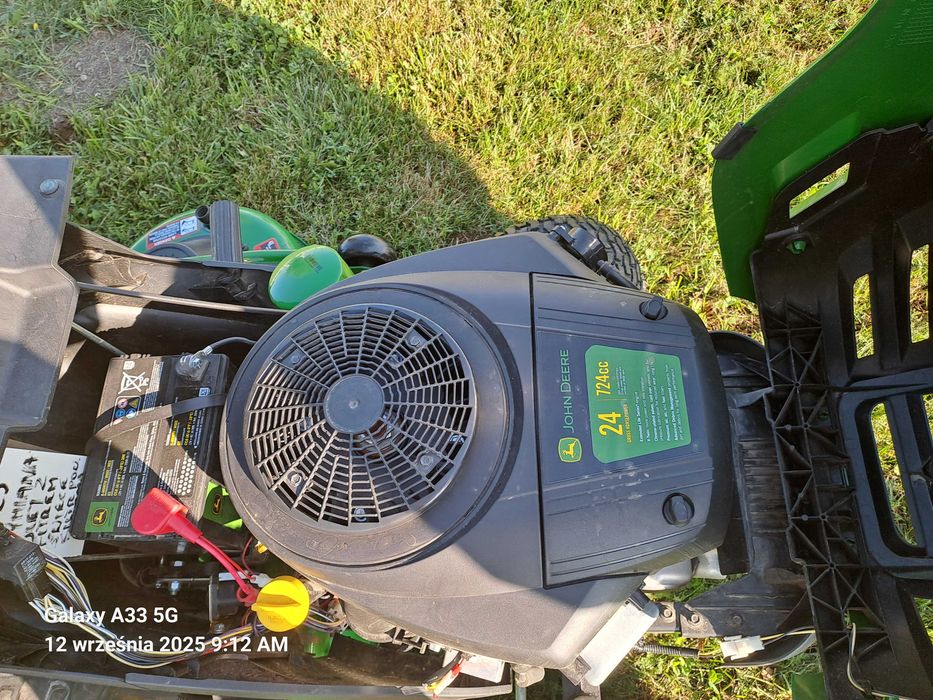 Traktorek kosiarka John Deeee S-160 V-twin 24HP 8 MTG