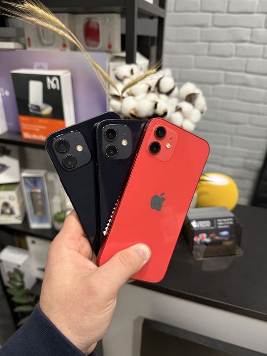 iPhone 12 64/128/256gb red, black 100% батарея, надаєм гарантію