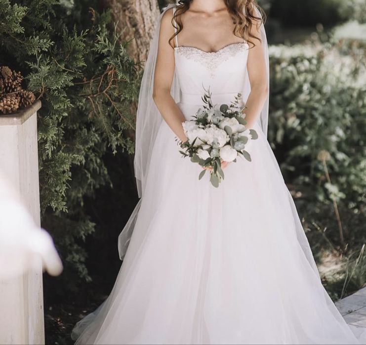 Свадебное платье( не венчанное) xs-s