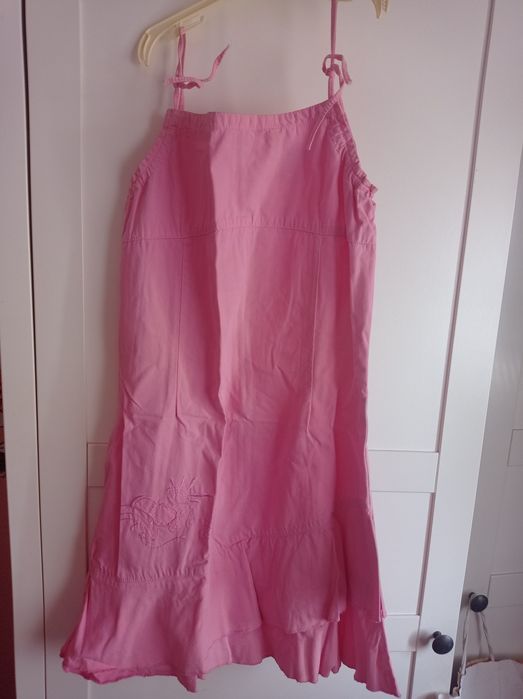 Vestido cor rosa, da marca Lib para rapariga - (em bom estado)