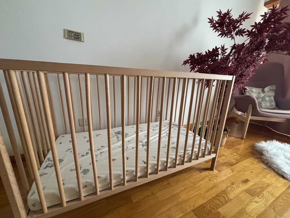 Berço IKEA SNIGLAR + Colchão Numu Baby (respirável)