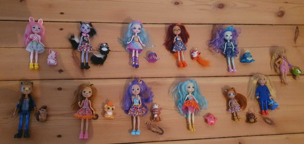 Laleczki enchantimals 7 zł za sztukę