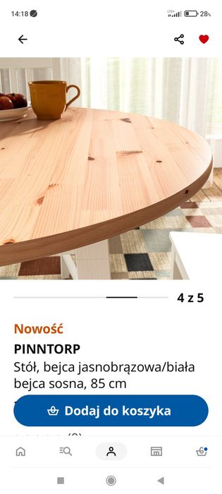 Stół Lite drewno Ś85 cm