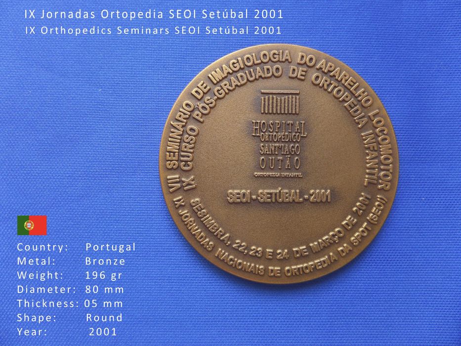 Medalha - Jornadas Ortopedia Outão Setubal - MDL13