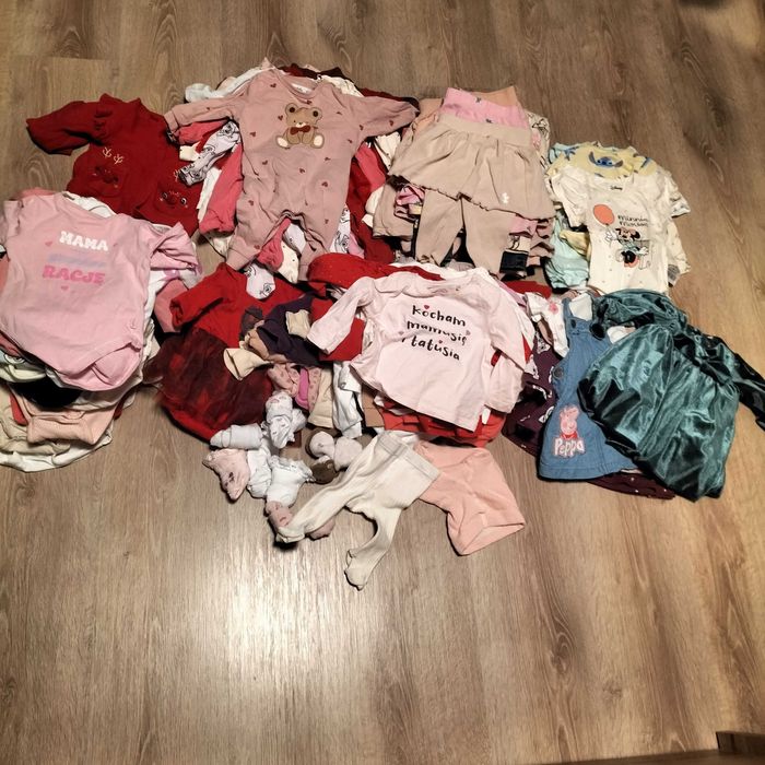 Paka ubrań dziewczynka roz 62