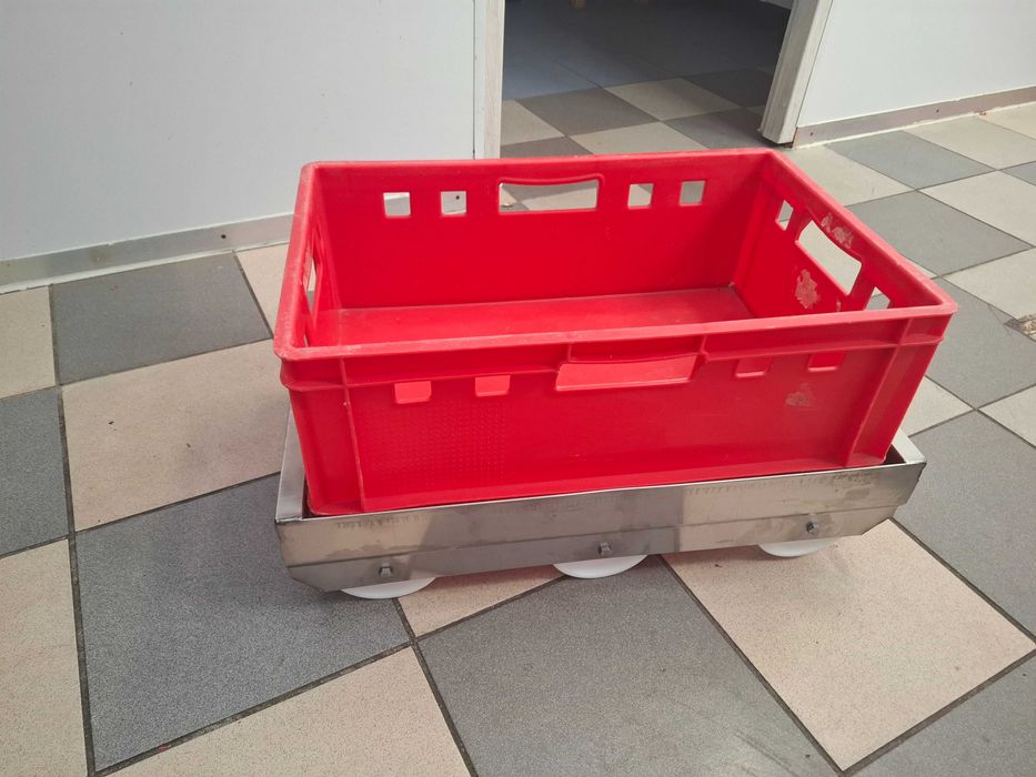 Wózek do transportu pojemników EURO 60x40 cm NOWY