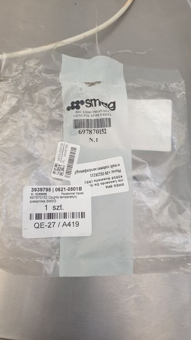 Grzałka oraz czujnik temperatury Smeg