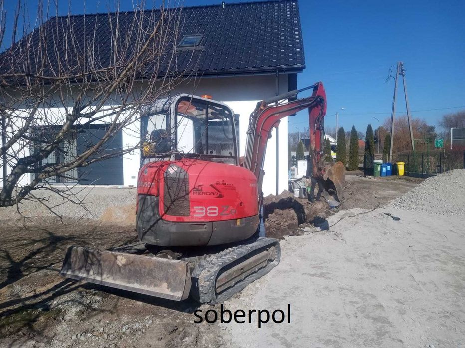 Usługi minikoparką, koparką , przyłącza wodnokanalizacyjne. przeciski