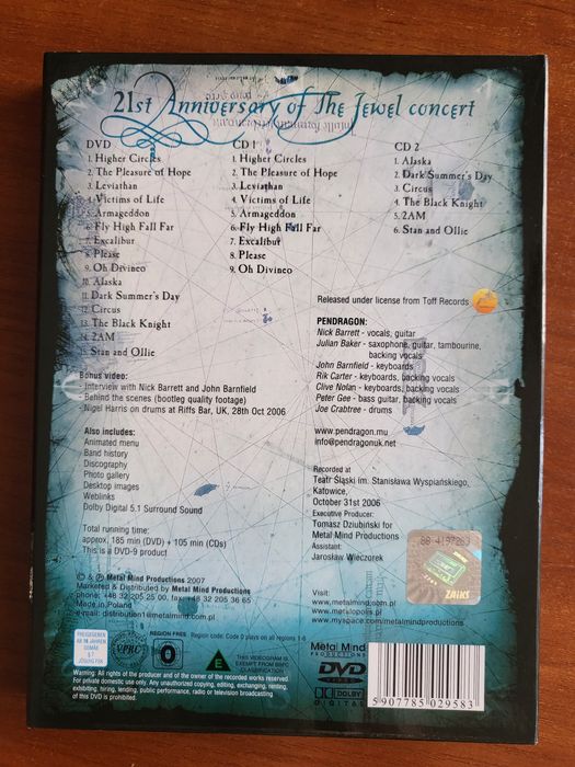 Pendragon Past and Presence CD/DVD Ruda Śląska • OLX.pl