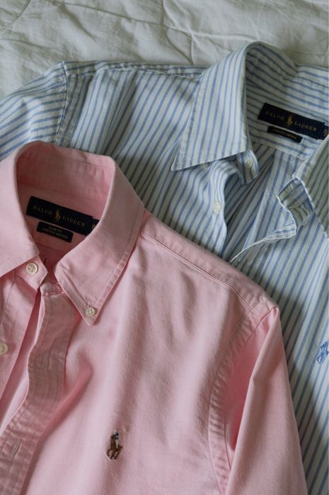 Рожева сорочка polo ralph lauren жіноча рубашка котон бавовна розмір s