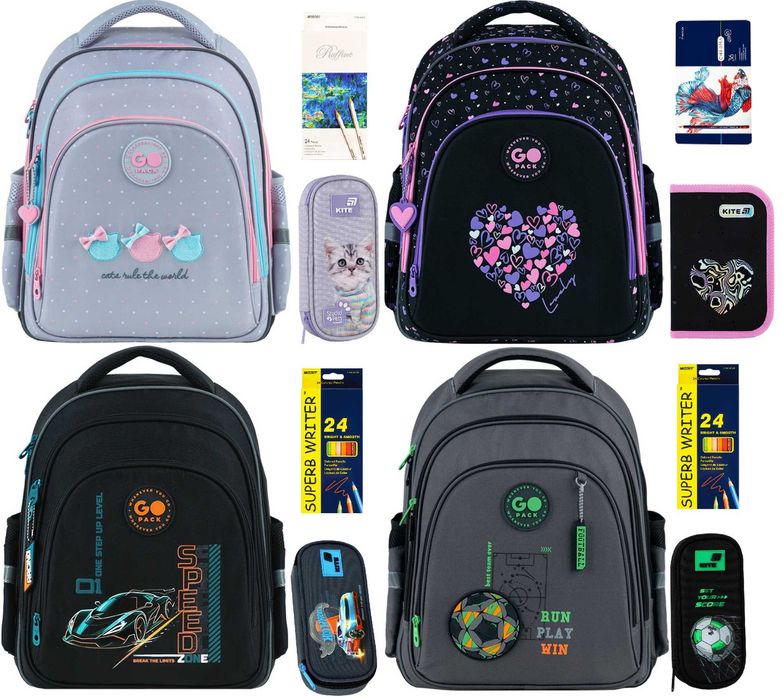 Рюкзак шкільний GoPack Education GO26-2606S подарунок Kite