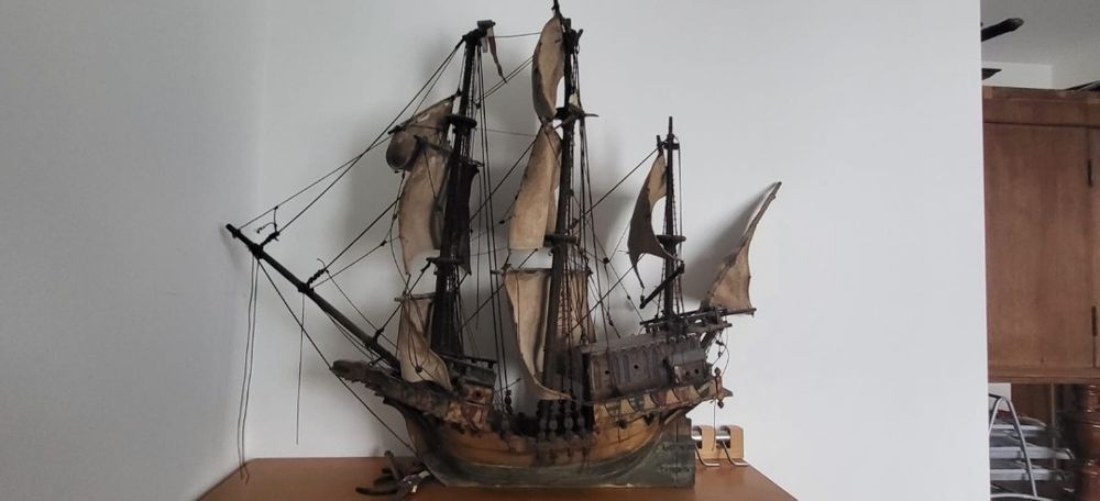 Stary statek żaglowy