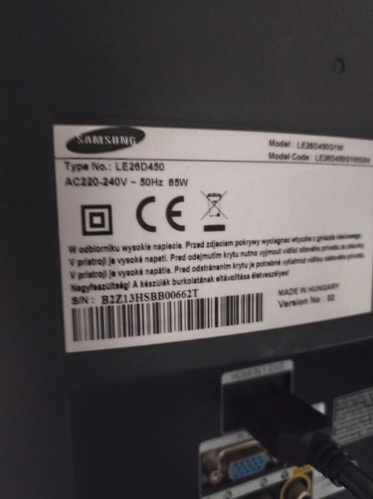Tv Samsung LG E26D450