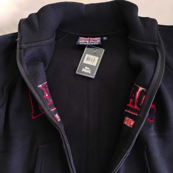 Bluza granatowa bez kaptura Lonsdale London (S/M)– nowa oryginał z UK