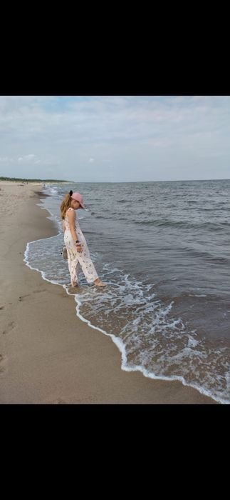 Kombinezon długi szerokie nogawki  na lato h&m 11-12lat 152/158 idealn