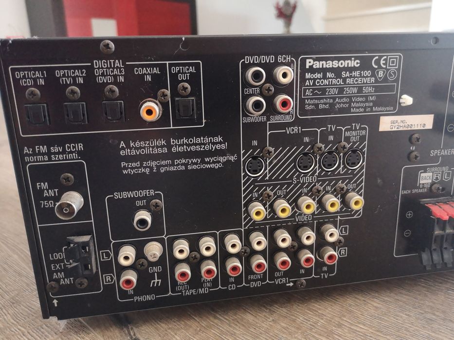 Sistema de som Panasonic