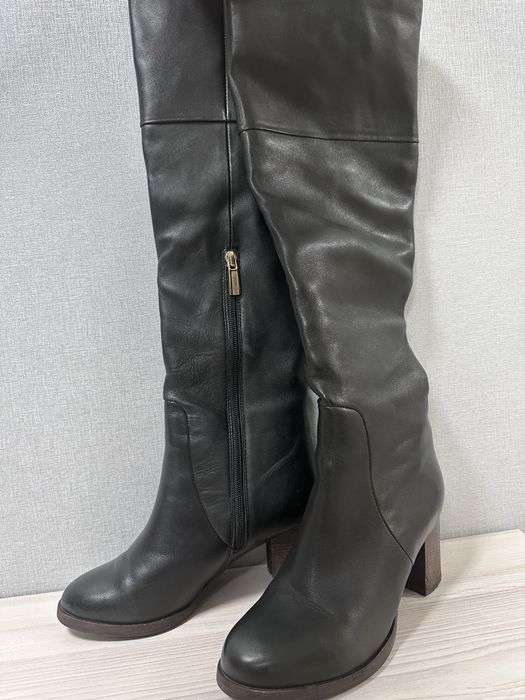 Зимові шкіряні чоботи