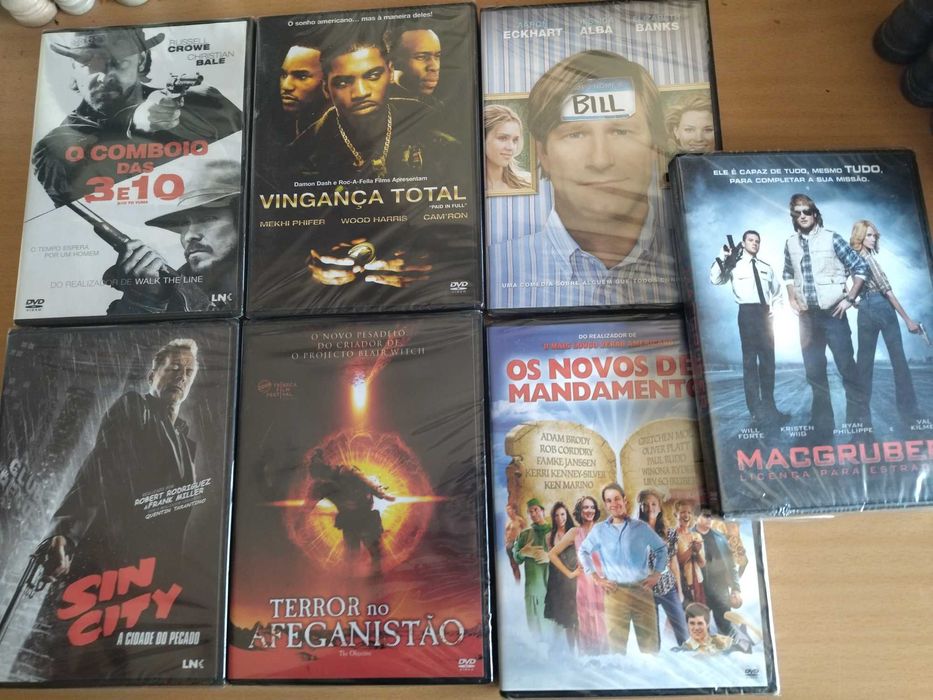 DVDs novos e selados