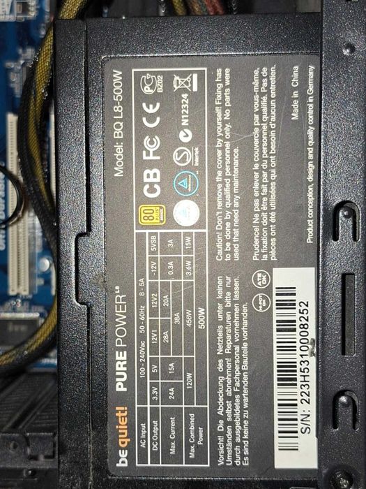 i7-2600, GTX 960, 8GB RAM, 250GB SSD, 500GB HDD, Zalman, Win 10 Pro