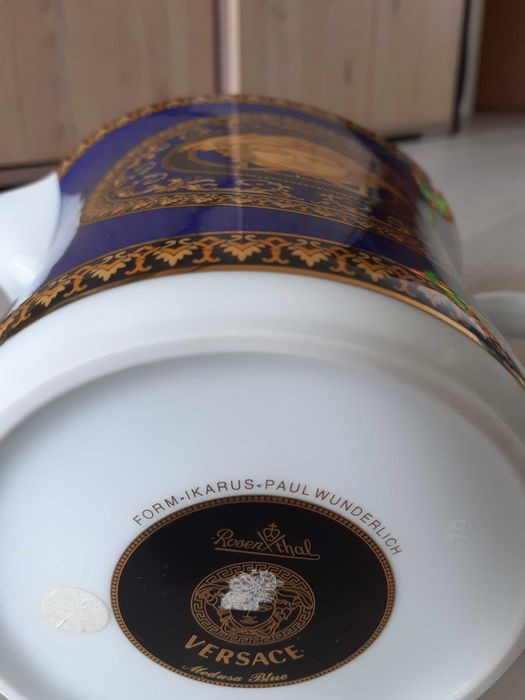 Dzbanek do herbaty versace medusa blue.