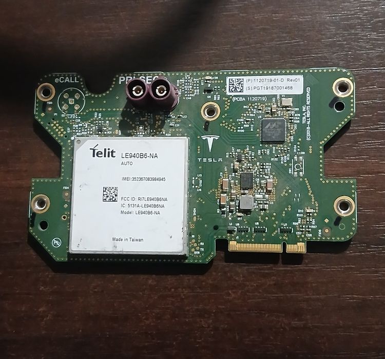 Європейський Модем EU (LTE) Intel Tesla Model 3 / Y