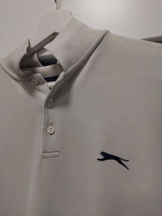 Koszula Polo Slazenger z kołnierzem elegancka stylizacja design męski