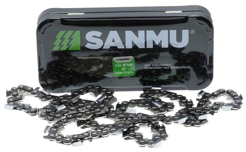 Цепь бензопилы 72 звена (36 зубов) SANMU 0,325" паз 1,5 мм, цепш886