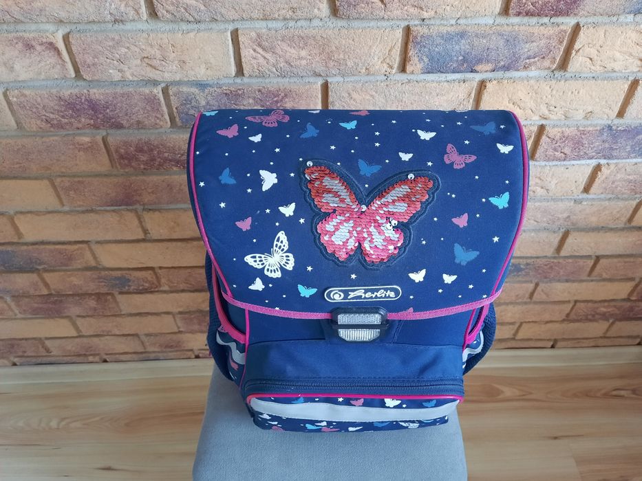 Tornister plecak Herlitz dla dziewczynki dziewczęcy różowo-niebieski