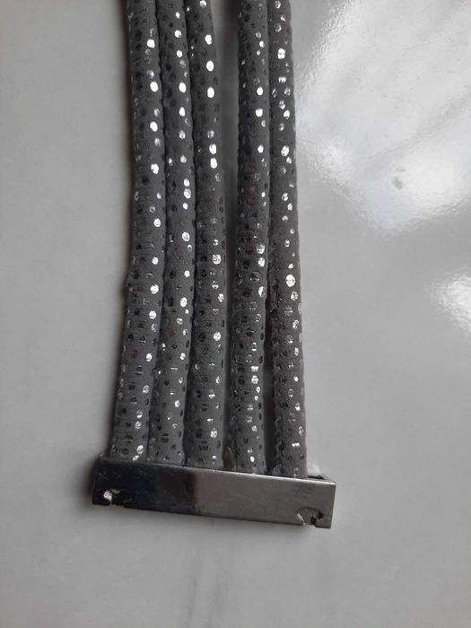 Opaska na szyję typu Choker_szara