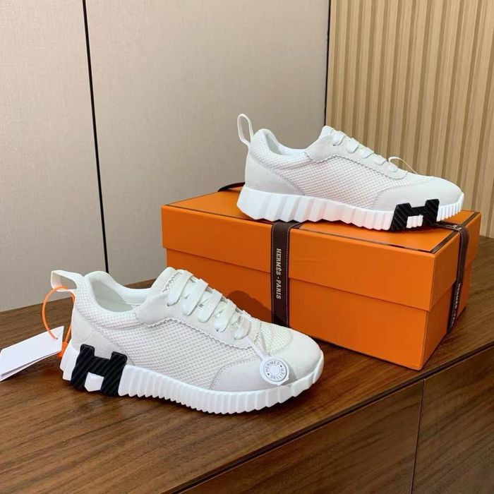 Кросівки Hermes білі сітка у фірмовому пакуванні