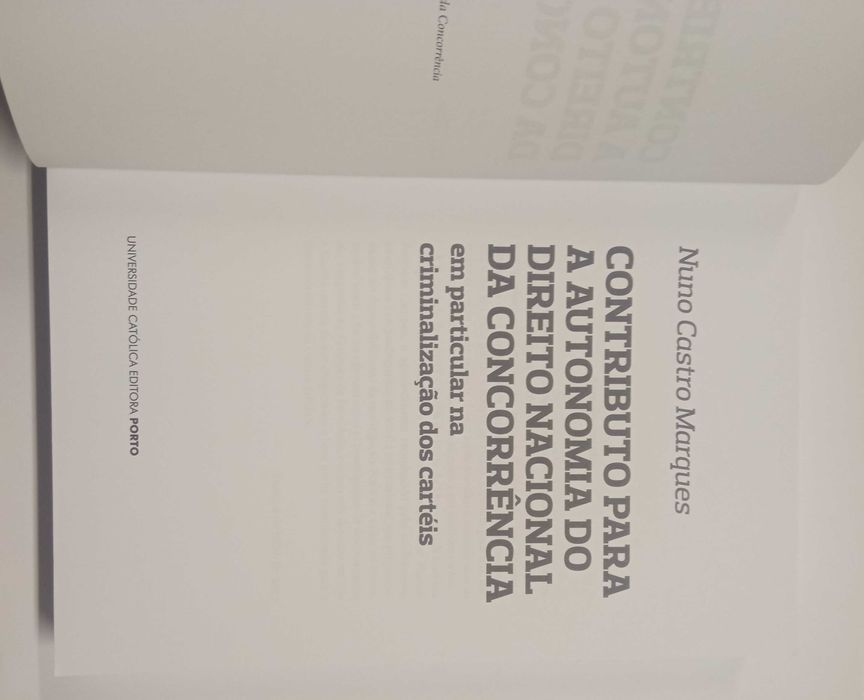 Contributo para a autonomia do direito nacional da concorrência