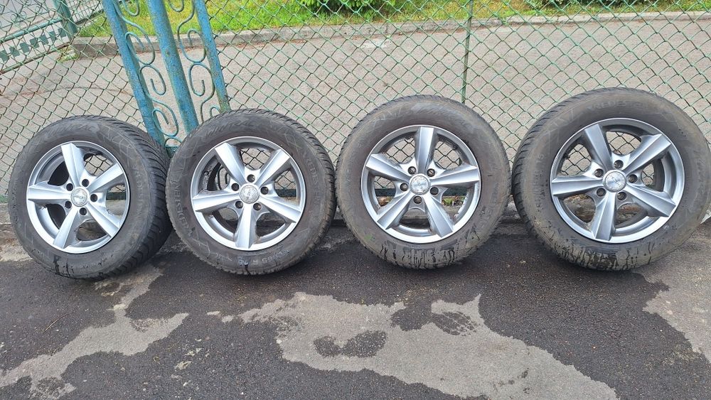 р15 5×112 диски VW, Skoda с шинами