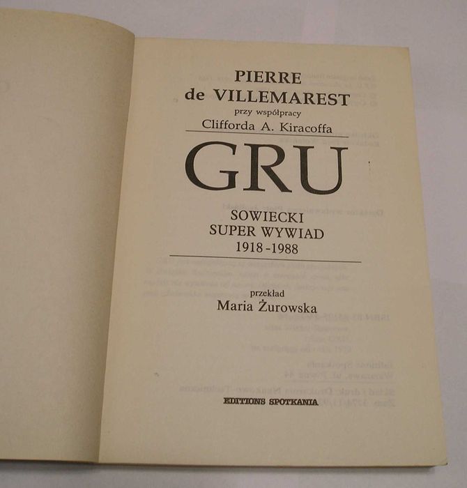 GRU sowiecki super wywiad - Pierre de VILLEMAREST - 1988 rok