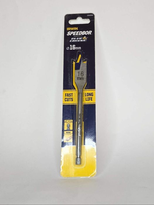 Irwin Speedbor wiertło płaskie łopatkowe piórkowe do drewna 16x152 mm Hex1/4 cala