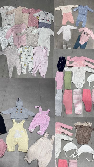 Лот одягу на дівчинку 0-2 місяців